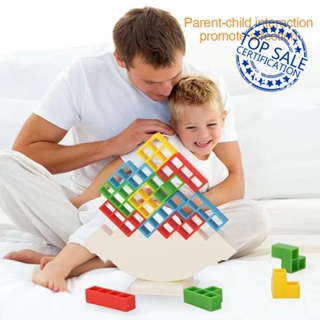 เกมทาวเวอร์ Tetra Tetris Balance Game ของเล่นเสริมการเรียนรู้เด็ก I4J3