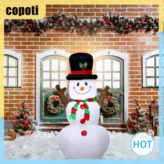 Copoti ตุ๊กตาหิมะเป่าลม พร้อมไฟ LED สําหรับตกแต่งบ้าน สวน คริสต์มาส