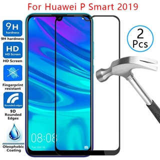 เคสกระจกนิรภัยกันรอยหน้าจอ 9d สําหรับ Huawei P Smart 2019 Cover on Psmart2019 Psmart Smar Samrt