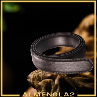 [Almencla2] สายเข็มขัดรัดเอว อัตโนมัติ ไม่มีหัวเข็มขัด สีน้ําตาล แบบเปลี่ยน 1 3/8 นิ้ว สําหรับกางเกง