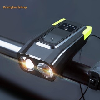 [Domybestshop.th] ไฟฉายเหนี่ยวนํา 4000mAh พร้อมแตร 120dB สําหรับจักรยานเสือภูเขา