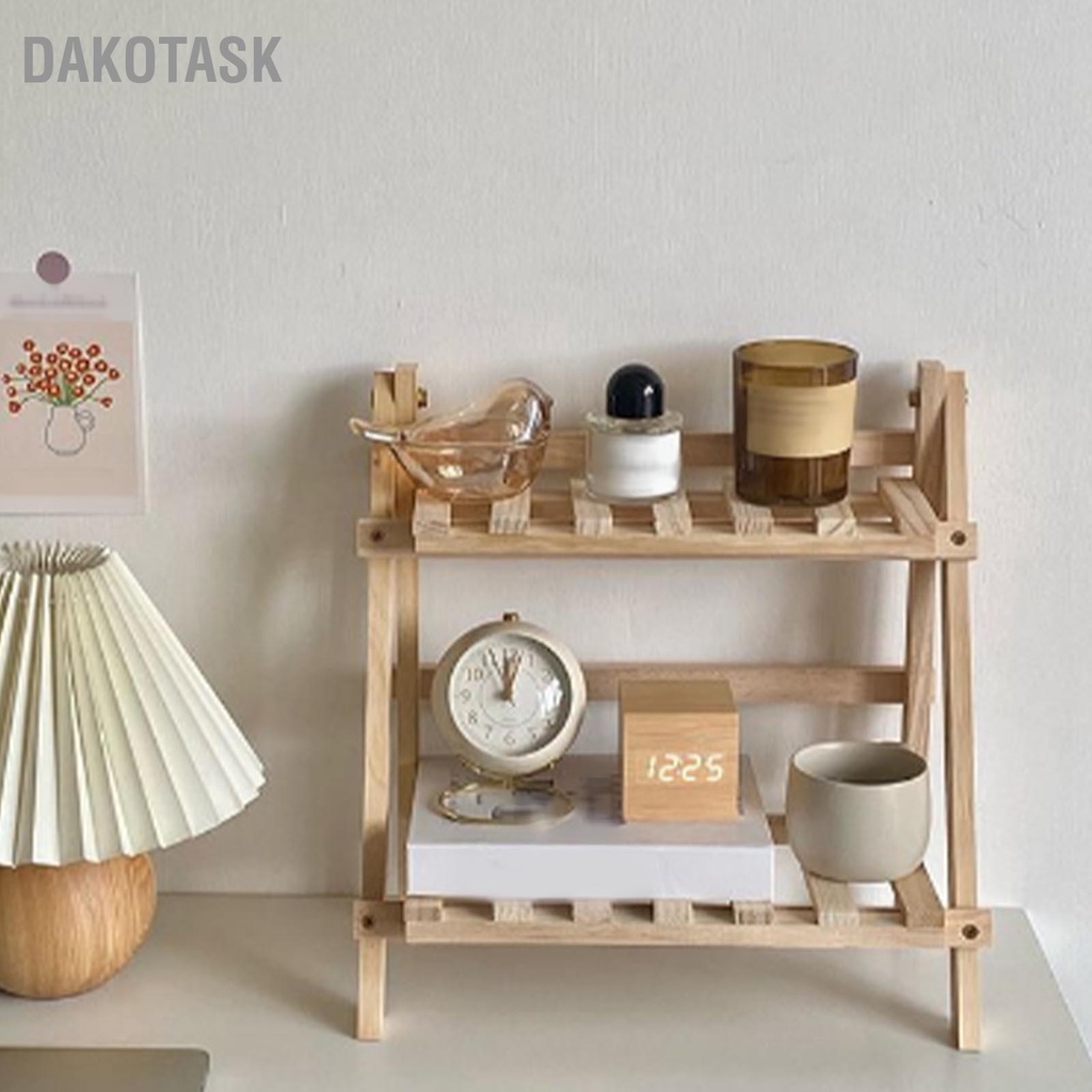 dakotask-เดสก์ท็อปออแกไนเซอร์แร็ค-2-ชั้นไม้ชั้นวางหนังสือชั้นวางของตกแต่งเคาน์เตอร์สำหรับโฮมออฟฟิศ