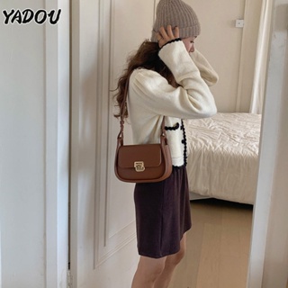 YADOU กระเป๋าสะพายข้างผู้หญิง ออกแบบกระเป๋าสตรีไหล่เดียวระดับไฮเอนด์