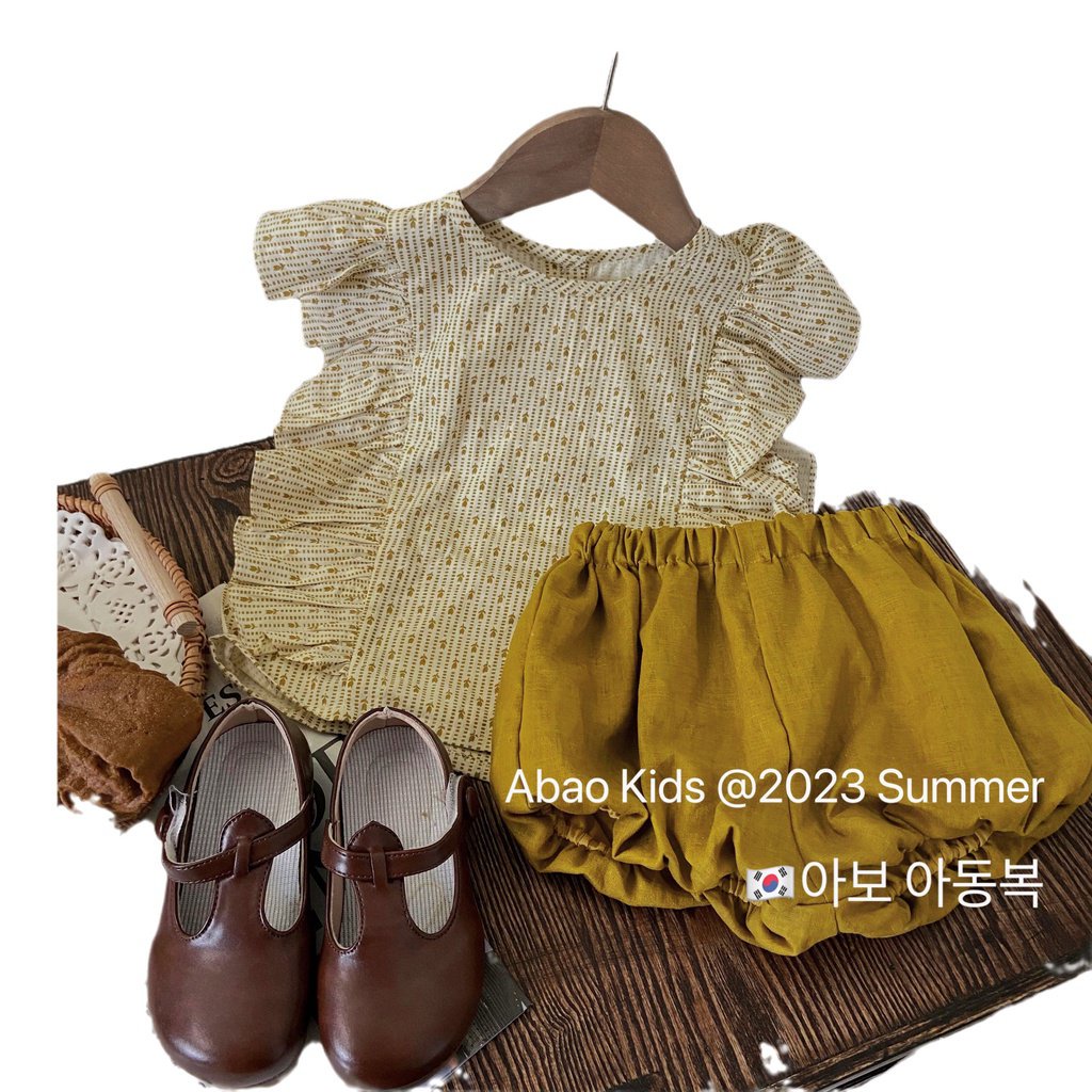 korean-style-childrens-clothing-2023-summer-new-western-style-baby-girls-flying-sleeve-doll-shirt-top-bud-shorts-two-piece-suit-uabi