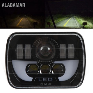 ALABAMAR 5x7in Square LED ไฟหน้า 90W Spotlight High Beam IP67 กันน้ำสำหรับรถยนต์ รถจักรยานยนต์