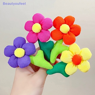 [Beautyoufeel] กิ๊บติดผม ลายดอกไม้น่ารัก สีแคนดี้ สไตล์เกาหลี สําหรับเด็กผู้หญิง
