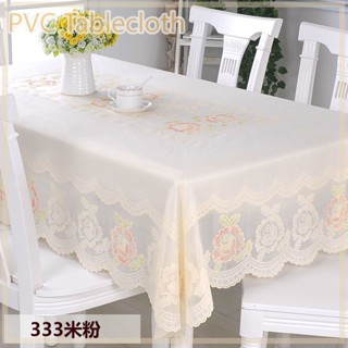 ผ้าปูโต๊ะ PVC แบบหนา ทรงสี่เหลี่ยมผืนผ้า กันน้ํา กันลื่น สไตล์ยุโรป