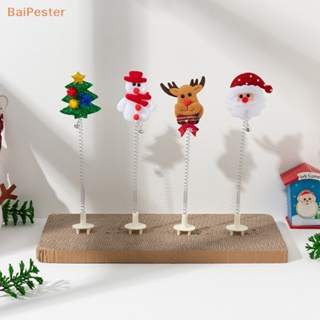 [BaiPester] ของเล่นแมว คริสต์มาส ซานตาคลอส กวางเอลก์ กระดานข่วน เขย่า จอยฟู แมว ติดการ์ตูน สัตว์เลี้ยง แมว ของเล่นแท่ง