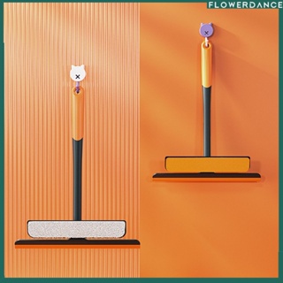 3-in-1 ครัวเรือนทำความสะอาดกระจกในครัวเรือนทำความสะอาดสองด้าน High-rise Wiper Window Brush Glass Cleaning Tool Mosquito Window Screen Brush flower