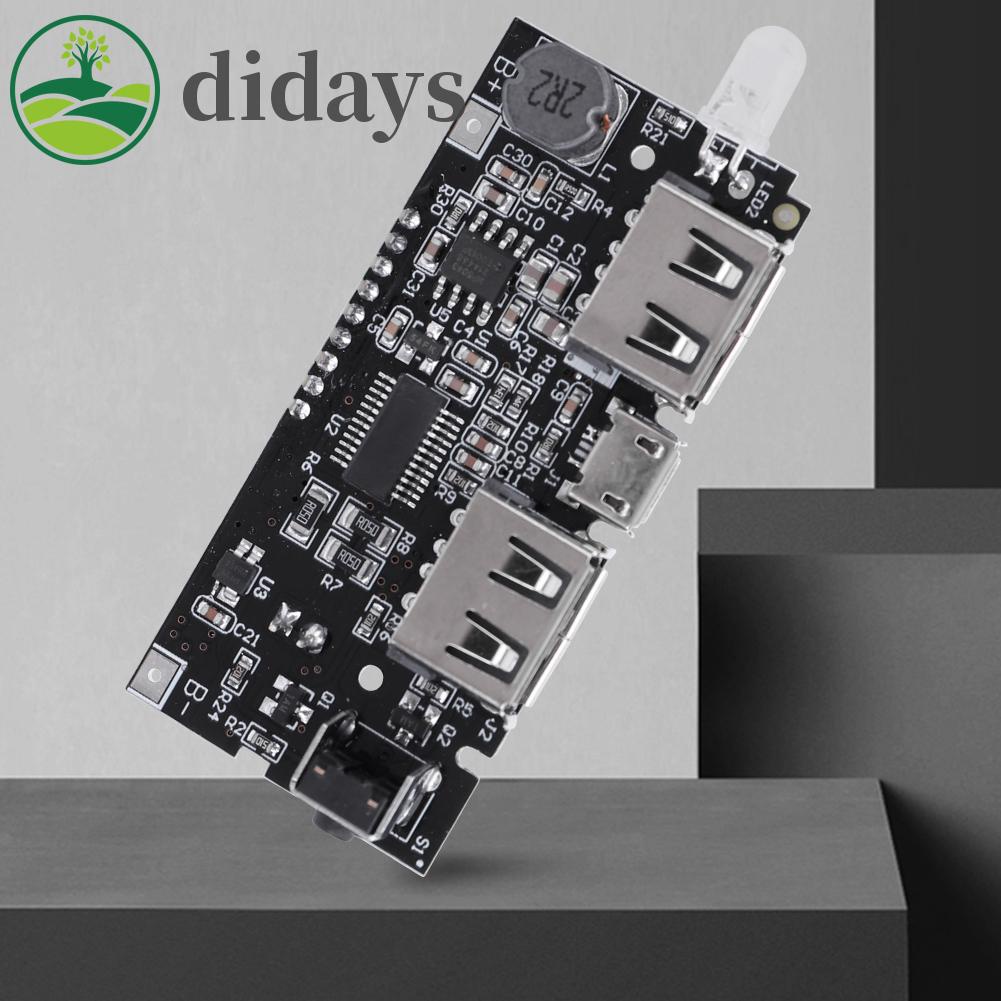 didays-th-โมดูลพาวเวอร์แบงค์-ที่ชาร์จแบตเตอรี่-pcb-usb-5v-1a-2-1a-คู่-18650