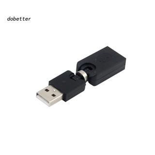 &lt;Dobetter&gt; อะแดปเตอร์แปลงสายเคเบิล USB 20 ตัวผู้ เป็นตัวเมีย 360o ปรับมุมได้