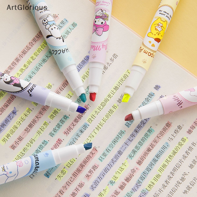 sanrio-ปากกาสี-อเนกประสงค์-รูปหัวใจน่ารัก-6-กล่อง
