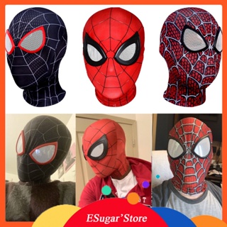 หน้ากากคอสเพลย์ หมวกกันน็อค Spiderman Marvel Superhero Peter Parker Miles Morales Raimi Spider Man สําหรับปาร์ตี้ฮาโลวีน