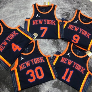 2023 New York Knicks เสื้อบาสเก็ตบอลชายสั้น -เสื้อยืดกีฬา