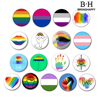 Bh.j เข็มกลัด รูปธง LGBT สีรุ้ง กันรอยขีดข่วน กันสนิม สําหรับตกแต่งปาร์ตี้ ของที่ระลึก