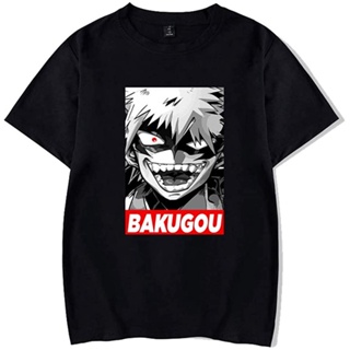 【hot sale】irjfje TiwBski Unisex 3D Print My Hero Academia Deku Todoroki Bakugo Toga Anime T-Shirt เสื้อยืดผู้ชาย ดพิมพ์ล