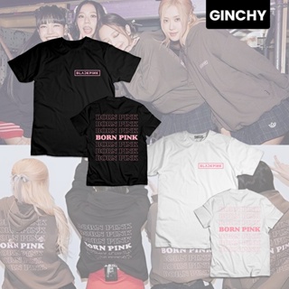 【ใหม่】Blackpink T-shirt | "Artist" | "KPOP" | "Born Pink logo" Artist Collection T-shirt For Unisex Cotton