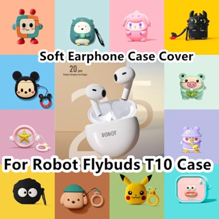 【พร้อมส่ง】เคสหูฟัง แบบนิ่ม ลายการ์ตูนหมีคุกกี้ สําหรับ Robot Flybuds T10 Flybuds T10