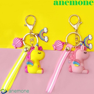 Anemone พวงกุญแจห้อยโทรศัพท์มือถือลายการ์ตูนม้าสีรุ้ง