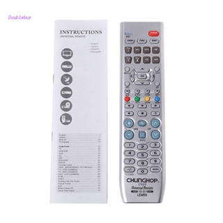 Doublebuy 8in1 รีโมตคอนโทรล คุณภาพสูง แบบเปลี่ยน สําหรับ TV PVR VDO DVD SAT AUD