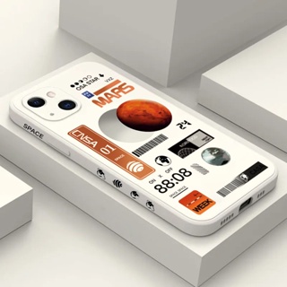 เคสโทรศัพท์มือถือ ซิลิโคนนิ่ม กันกระแทก ลายดาวเคราะห์ อวกาศ สําหรับ iPhone 14 Pro Max 14 Plus