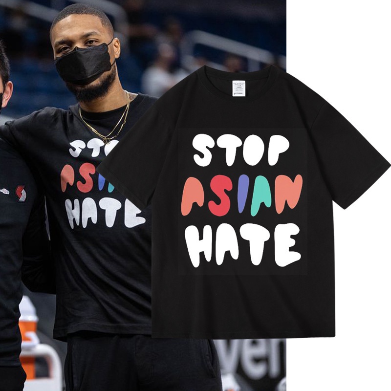 เสื้อ-stop-asian-harm-แขนสั้นคอกลม-ใส่ได้ทั้งชายหญิง-สกรีนลายสวยงาม-เสื้อยืด-cotton-oversize-เสื้อยืดสตรีท-พร้อมส่ง