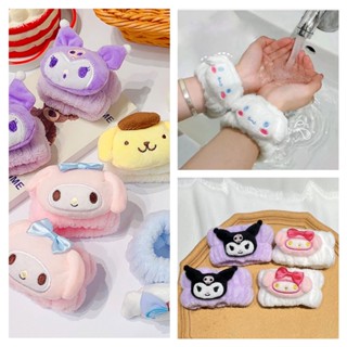 สายรัดข้อมือ ดูดซับเหงื่อได้ดี ลายการ์ตูน Sanrio Melody Kuromi Kitty 2 ชิ้น