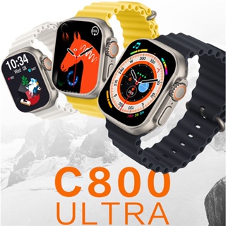 C800 Ultra Smart Watch Series 8 สมาร์ทวอทช์ เชื่อมต่อบลูทูธ อเนกประสงค์ เหมาะกับการเล่นกีฬา ฟิตเนส สําหรับผู้ชาย ผู้หญิง
