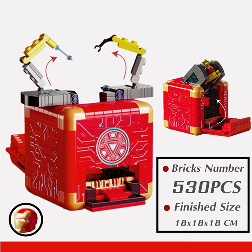 Disney Iron Man Marvel Heroes Avengers Switch Question Mark Box Figures ...