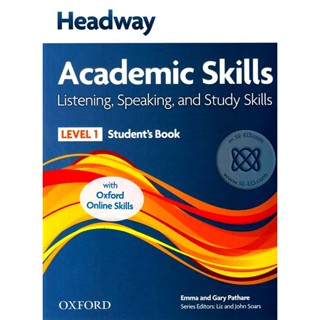 Bundanjai (หนังสือ) Headway Academic Skills 1 : Listening, Speaking and Study Skills : Students Book +Online Practice