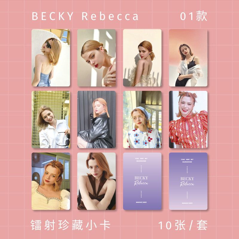 สติกเกอร์โปสการ์ดรูปภาพ-becky-rebecca-laser-photocard-โปสการ์ดรูปภาพ-อัลบั้มรูป-pb-bar-การ์ดของขวัญ