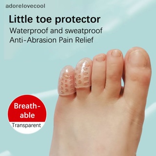 Adth 10 ชิ้น ซิลิโคน ป้องกันนิ้วเท้า ป้องกันแรงเสียดทาน ระบายอากาศ ฝาครอบนิ้วเท้า ดูแลเท้า Martijn