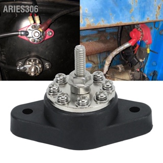 Aries306 Power Distribution Block 1/4in M6 8 Terminal 12V 48V Universal Stud Junction Post สำหรับรถบรรทุกรถ RV