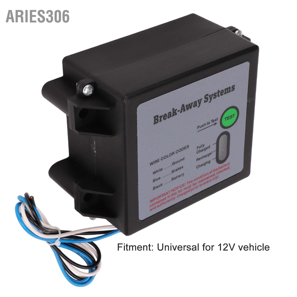 aries306-เบรกรถพ่วงเบรกอะเวย์ชุด-12v-led-ทดสอบเบรกอะเวย์ระบบสากลสำหรับรถยนต์