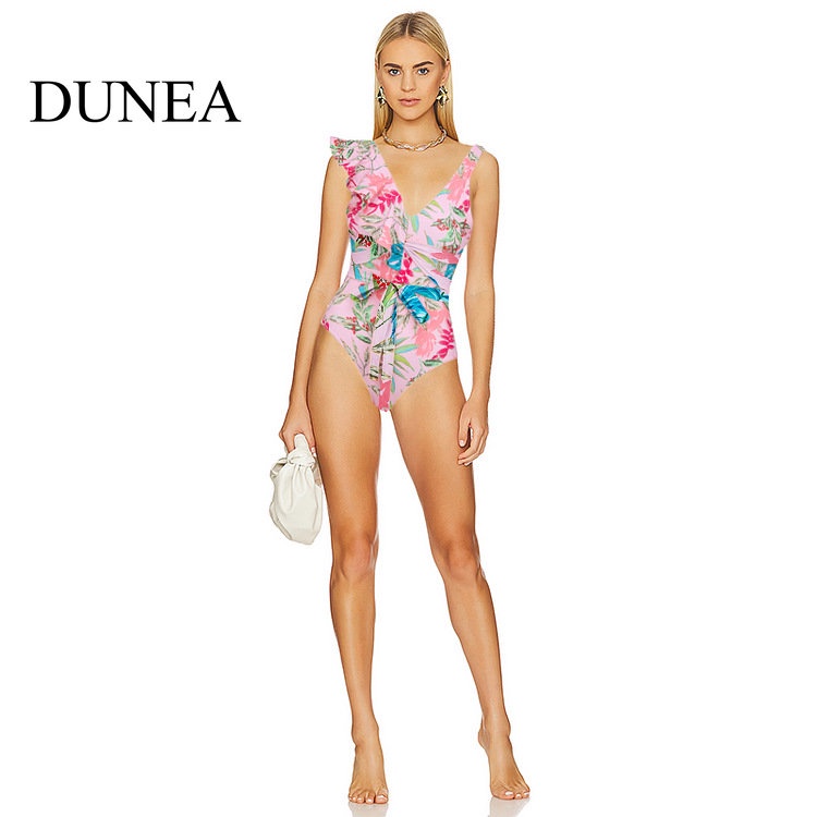 dunea-ชุดว่ายน้ําวันพีช-แต่งลูกไม้-เซ็กซี่-สําหรับผู้หญิง