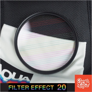Filter effect 20 rainbow flare Cine Flare Streak แถม step up ring Filter effect prism lens ฟิวเตอร์เอฟเฟค