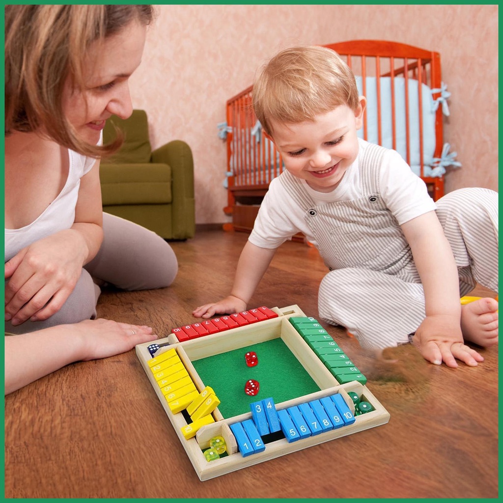 เกมปัดสี่ด้าน-ของเล่นเกมดิจิตอลสีสันสดใส-เกมกระดานพ่อแม่ลูก-เกมปาร์ตี้สบาย-ๆ