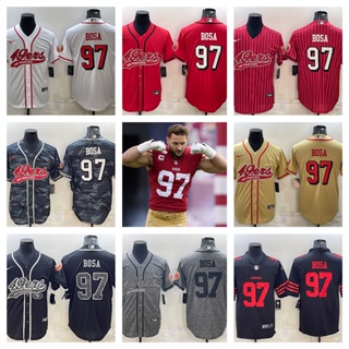 NFL San Francisco 49ers Nick Bosa เสื้อยืดเสื้อสปอร์ต