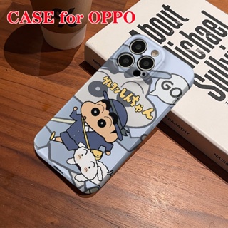 เคสโทรศัพท์มือถือแบบแข็ง กันกระแทก ลายการ์ตูนชินจัง สําหรับ OPPO Reno8T 5G Reno8 Pro Reno7 Z Reno7 Pro Reno6 Pro Reno5 Reno4 Z Reno3