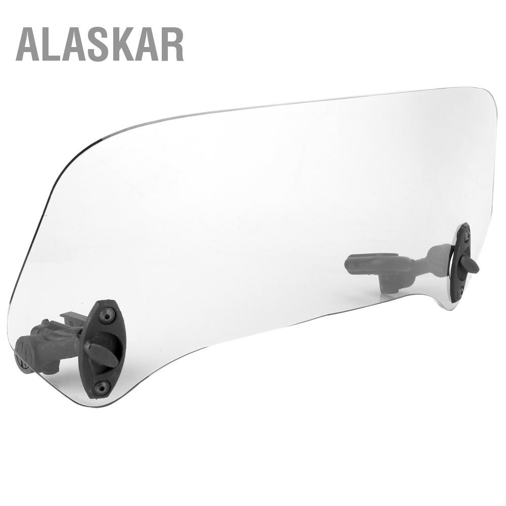 alaskar-universal-รถจักรยานยนต์ดัดแปลงกระจกบังลมหน้าสปอยเลอร์-air-deflector