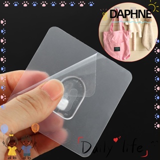 Daphne 10 ชิ้นตะขอกาวไร้รอยต่อกันน้ําที่ใส่ครัวในครัวเรือนบ้านและห้องนั่งเล่นชั้นติดผนัง