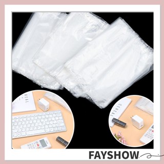 Fay 100 ชิ้น ใหม่ ถุงบรรจุภัณฑ์ POF รีโมทคอนโทรล ฟิล์มหดความร้อน ถุงเครื่องปรับอากาศ ในครัวเรือน ป้องกันฝุ่น ฟิล์มป้องกันกรณี