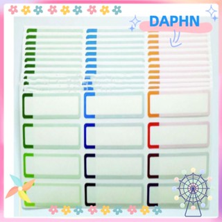 Daphs แผ่นฉลาก ทรงสี่เหลี่ยมผืนผ้า กันน้ํา มีกาวในตัว 15 แผ่น 180 ชิ้น 180 ชิ้น 15 แผ่น