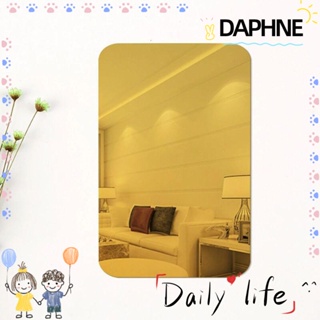 Daphne สติ๊กเกอร์กระจกอะคริลิคทรงสี่เหลี่ยมผืนผ้ามีกาวในตัวสําหรับติดตกแต่งผนังห้องน้ําห้องนั่งเล่นหลากสี