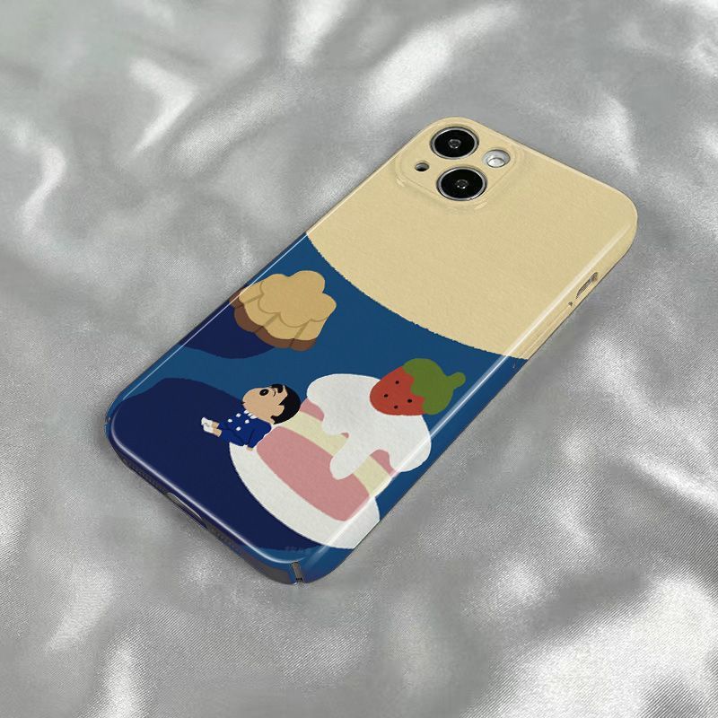 เคสโทรศัพท์มือถือแบบฟิล์มแข็ง-ลายการ์ตูนชินจัง-สําหรับ-iphone-14promax-13-12-11-xs-7-8p