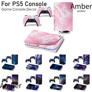 AMBER สติกเกอร์คาร์บอนไฟเบอร์ สําหรับตกแต่งเกมคอนโซล PS5 PS5
