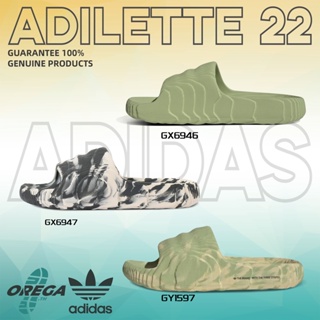 {100%แท้}Adidas Originals Adilette 22 GX6946/GX6947/GY1597 รองเท้าแตะ