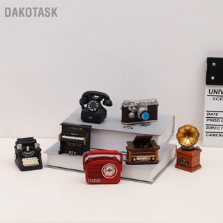  DAKOTASK Retro Mini รูปปั้นเรซิ่นเดสก์ท็อปงานศิลปะเครื่องประดับตกแต่งบ้าน Props สำหรับหน้าต่างร้านเสื้อผ้า