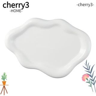 Cherry3 ถาดเซรามิค รูปเมฆ สีขาว ของขวัญ สําหรับลูกสาว เพื่อน ภรรยา แม่
