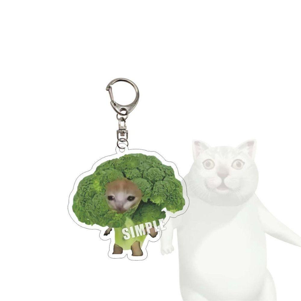 darby-พวงกุญแจแมว-อาหาร-จี้แมวมีความสุข-พวงกุญแจ-pvc-การ์ตูนแมวแฮปปี้-ตัวผู้-ตัวเมีย